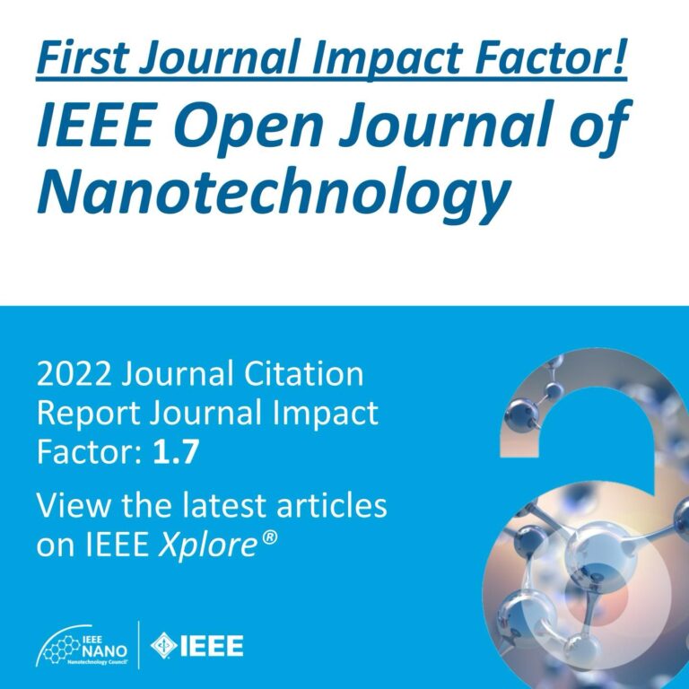 First journal impact factor ieee open journal of nanotechnology